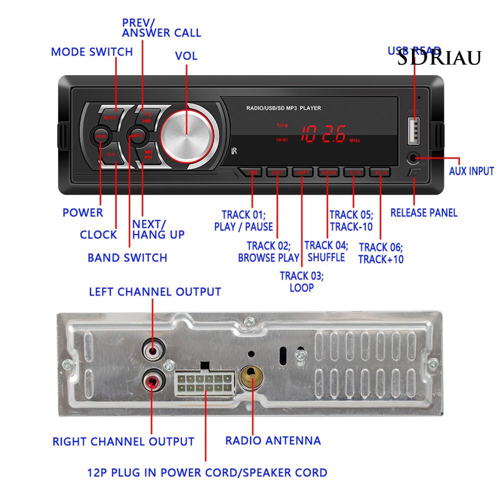 Máy Nghe Nhạc Mp3 Kết Nối Bluetooth 12v Qcdz-1781E Cho Xe Hơi