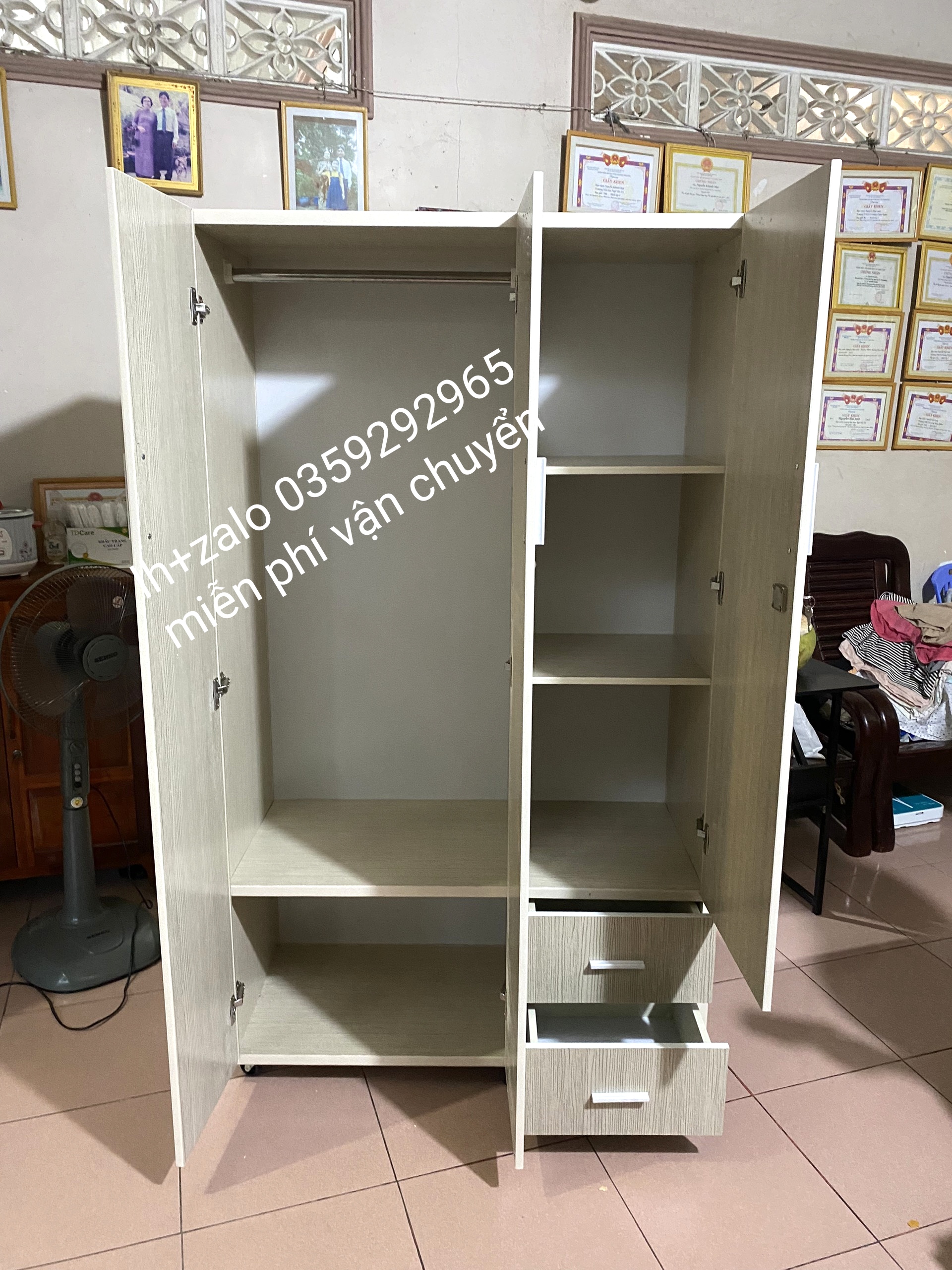 Tủ nhựa đài Loan 3 cánh