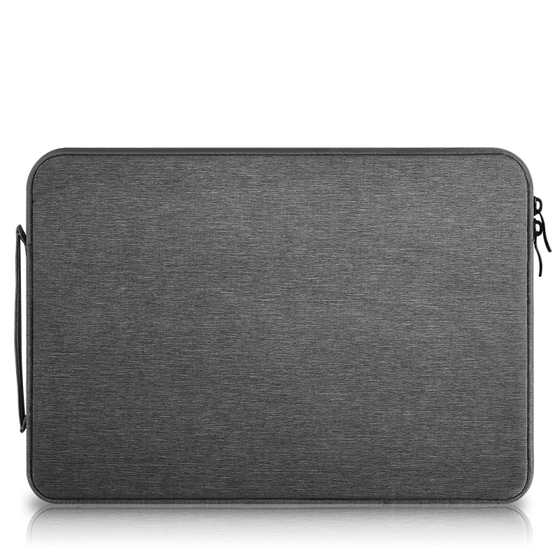 Túi chống sốc dành cho Macbook, Laptop 3 ngăn phụ kèm quai xách đứng cao cấp - GHI ĐẬM - 13inch
