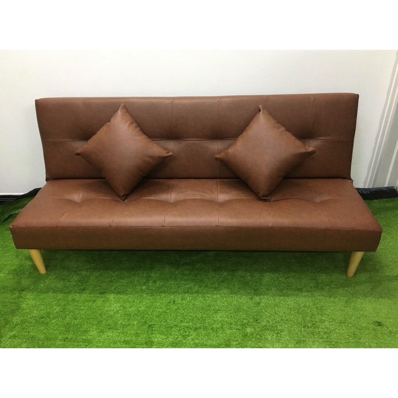 Ghế dài sofa bed nội thất phòng khách--- SB16__ Simili----Màu Nâu