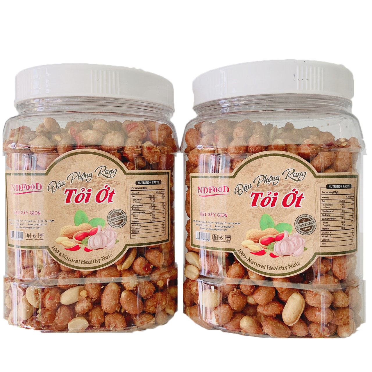 1KG ĐẬU PHỘNG SẤY TỎI ỚT