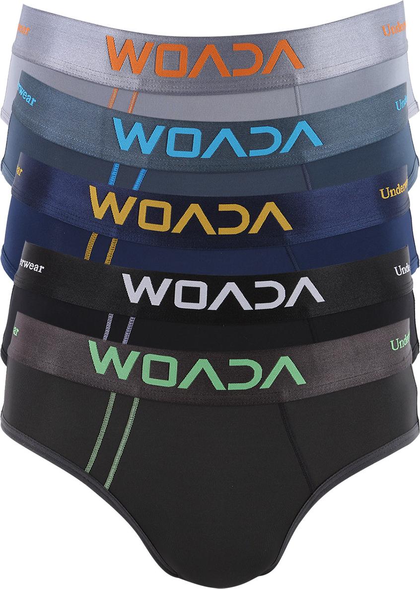 Bộ 5 Quần Lót Nam Woada Brief Thun Bột 4 Chiều LK131 - Màu Ngẫu Nhiên