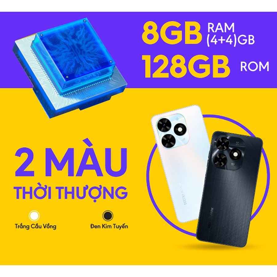 Điện thoại Tecno SPARK 20C 4GB/128GB - Hàng chính hãng