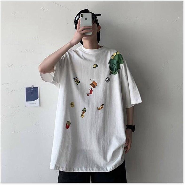 Áo thun tay lỡ form rộng cực đẹp hoạ tiết cutee 2021 KME FASHION