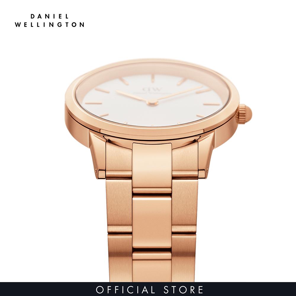 Đồng hồ Nữ Daniel Wellington dây Thép không gỉ - Iconic DW00100213 + Vòng tay Daniel Wellington Vàng hồng DW00400003