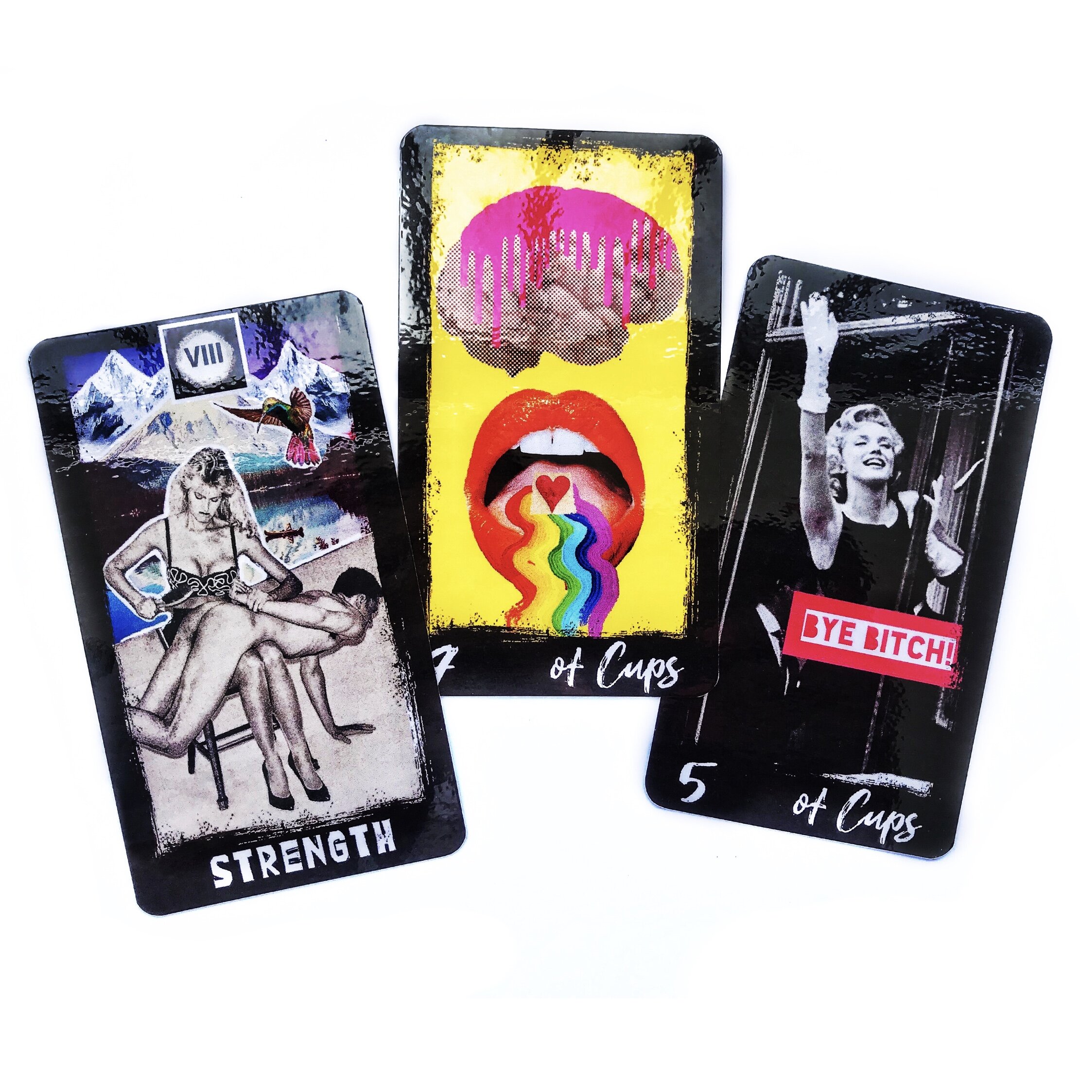 Bộ bài Badass Tarot 78 lá bài đá thanh tẩy
