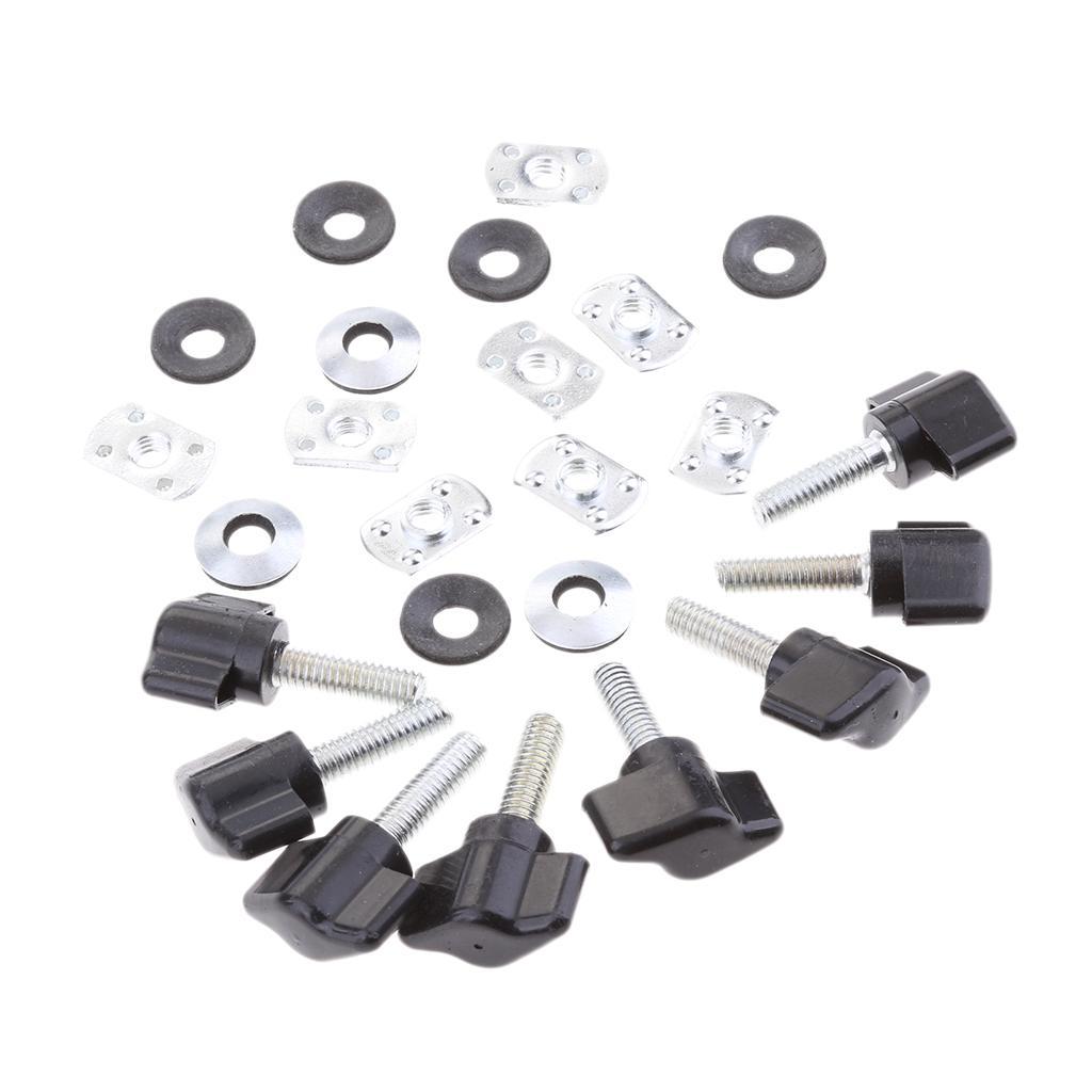 8 Sets Quick Remove Hard Top Fasteners Nuts Bolts for YJ TJ JK