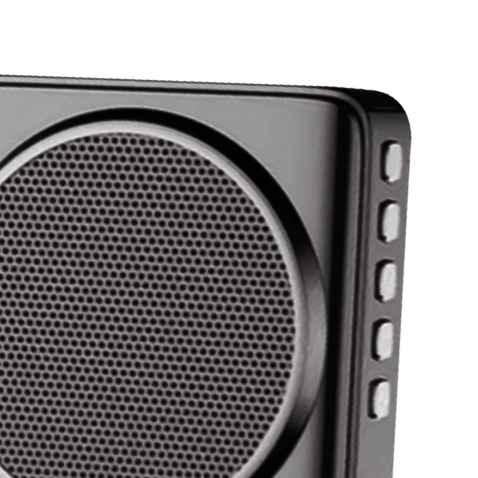 Voice Amplifier with Mic Support USB TF Card for Tour Yoga Teacher Black