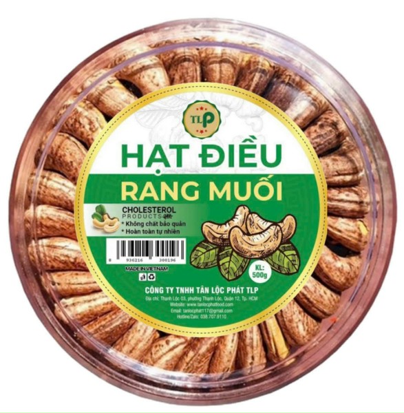 HẠT ĐIỀU RANG MUỐI TÂN LỘC PHÁT COMBO 1KG - MỖI HỘP 500G