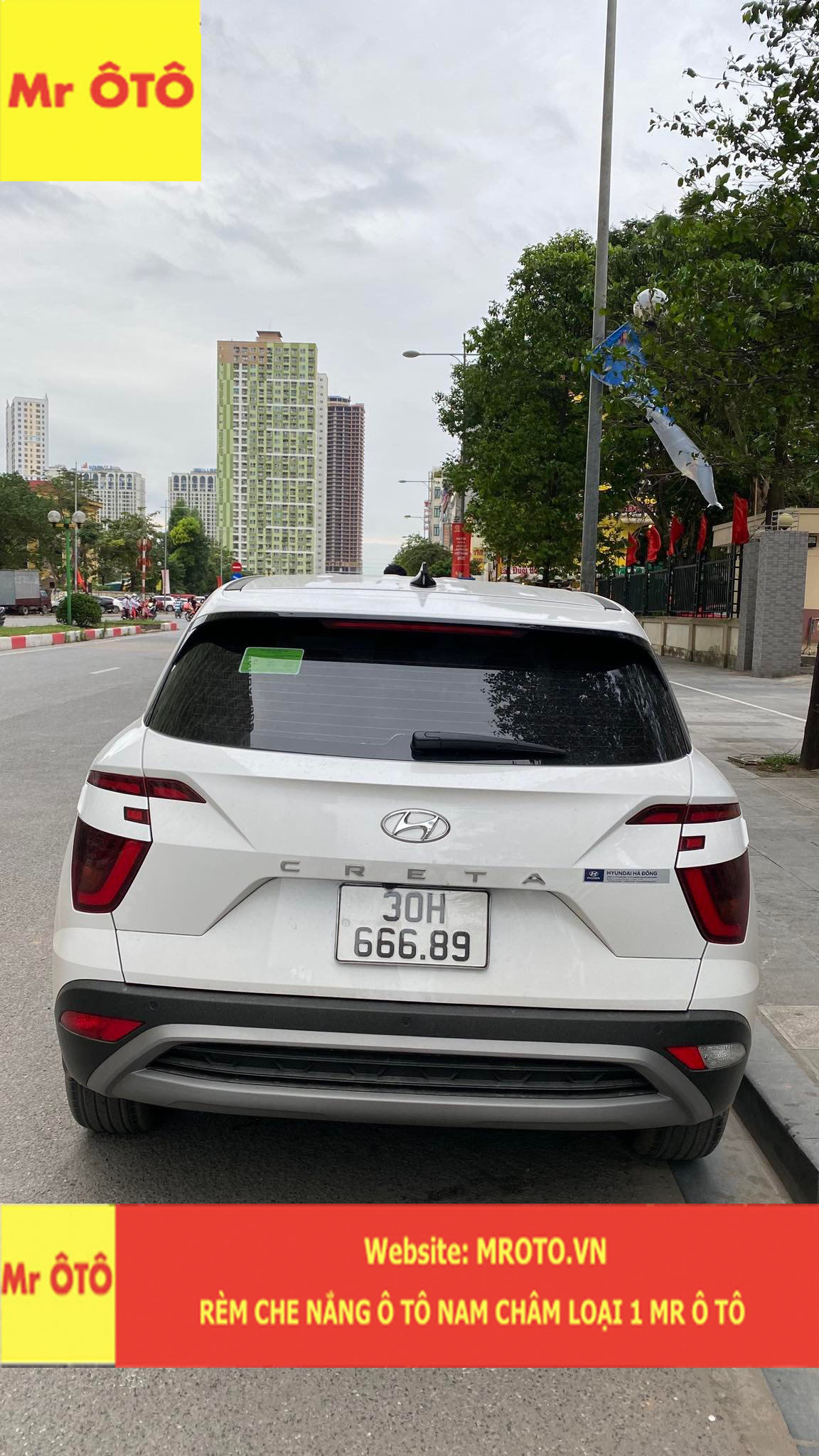 Rèm Che Nắng Xe Hyundai CRETA 2022 - Hàng Loại 1