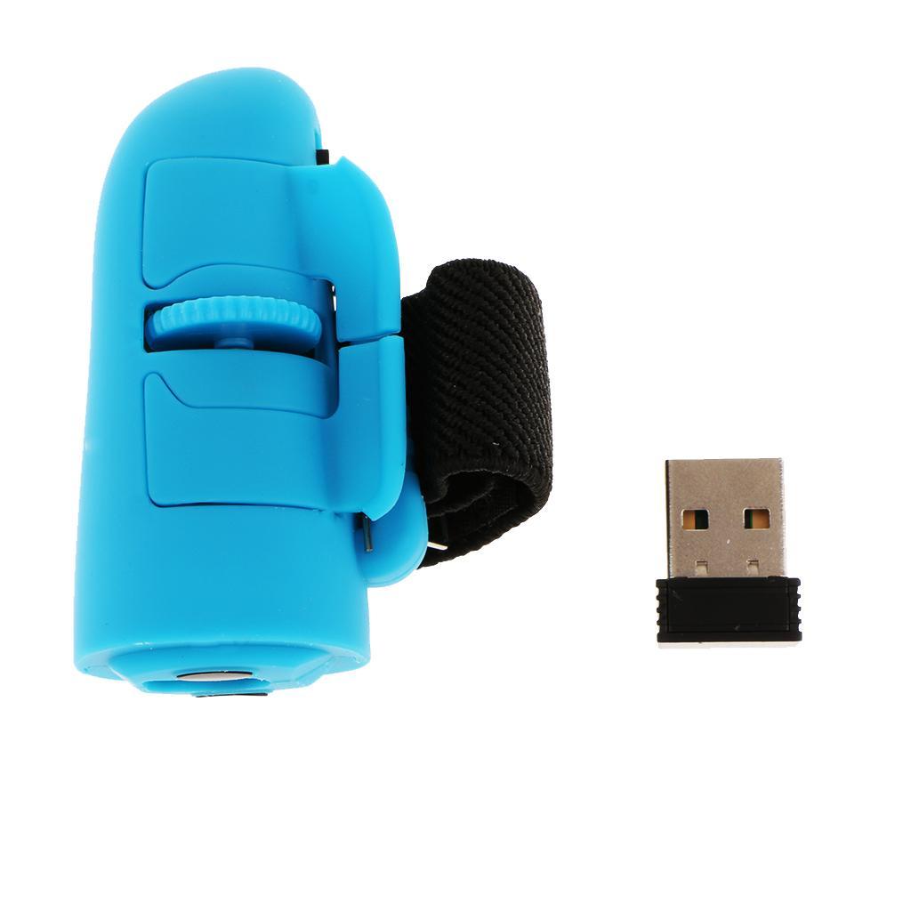 USB Wireless Finger Rings Optical Mouse 1200DPI for PC Laptop