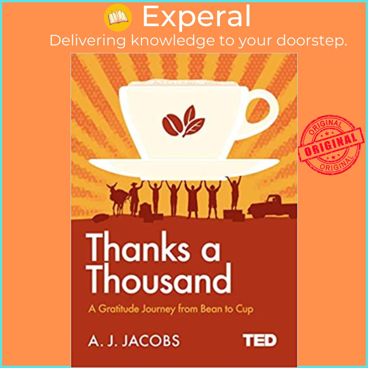 Sách - Thanks A Thousand : A Gratitude Journey by A. J. Jacobs (UK edition, hardcover)