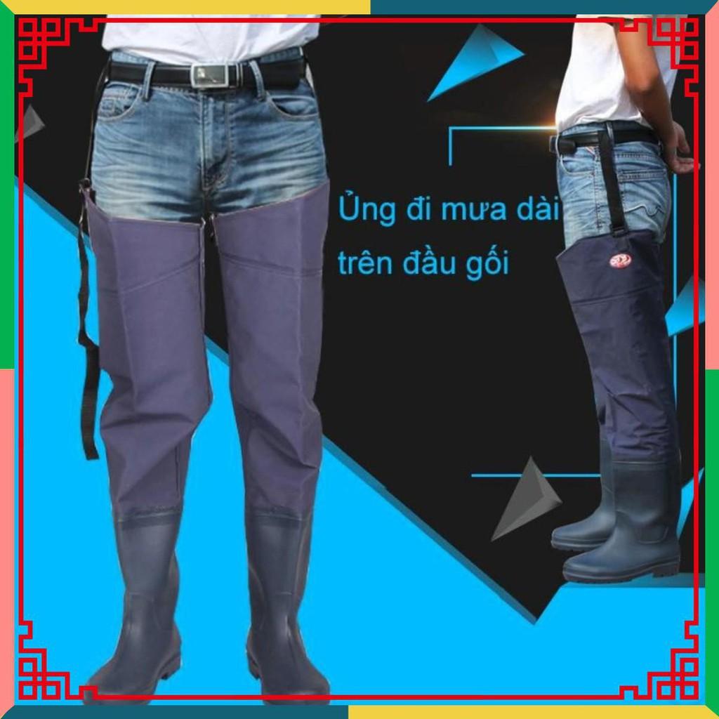 Ủng đi mưa dài đến đầu gối one size 44 trở xuống