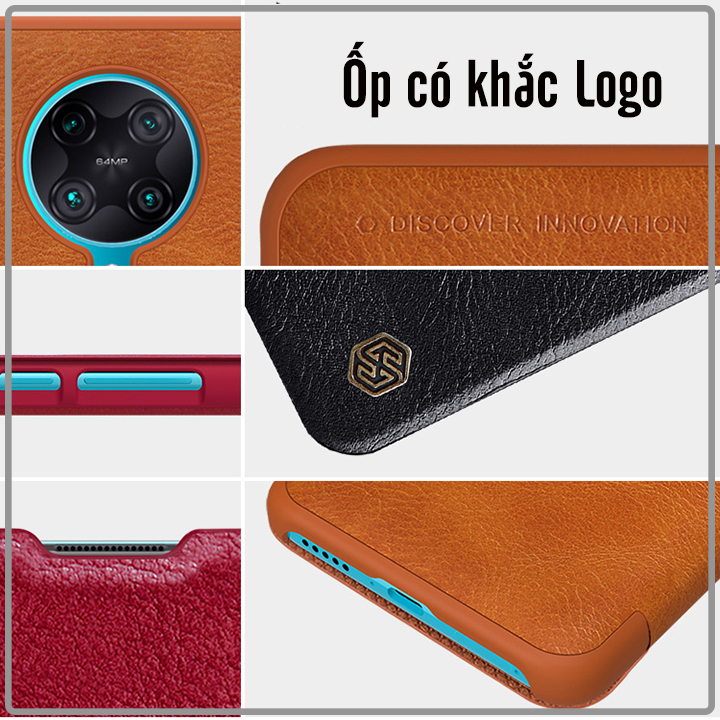 Bao da cho Poco F2 Pro - Redmi K30 Pro - K30 Ultra Nillkin Qin - Hàng Nhập Khẩu