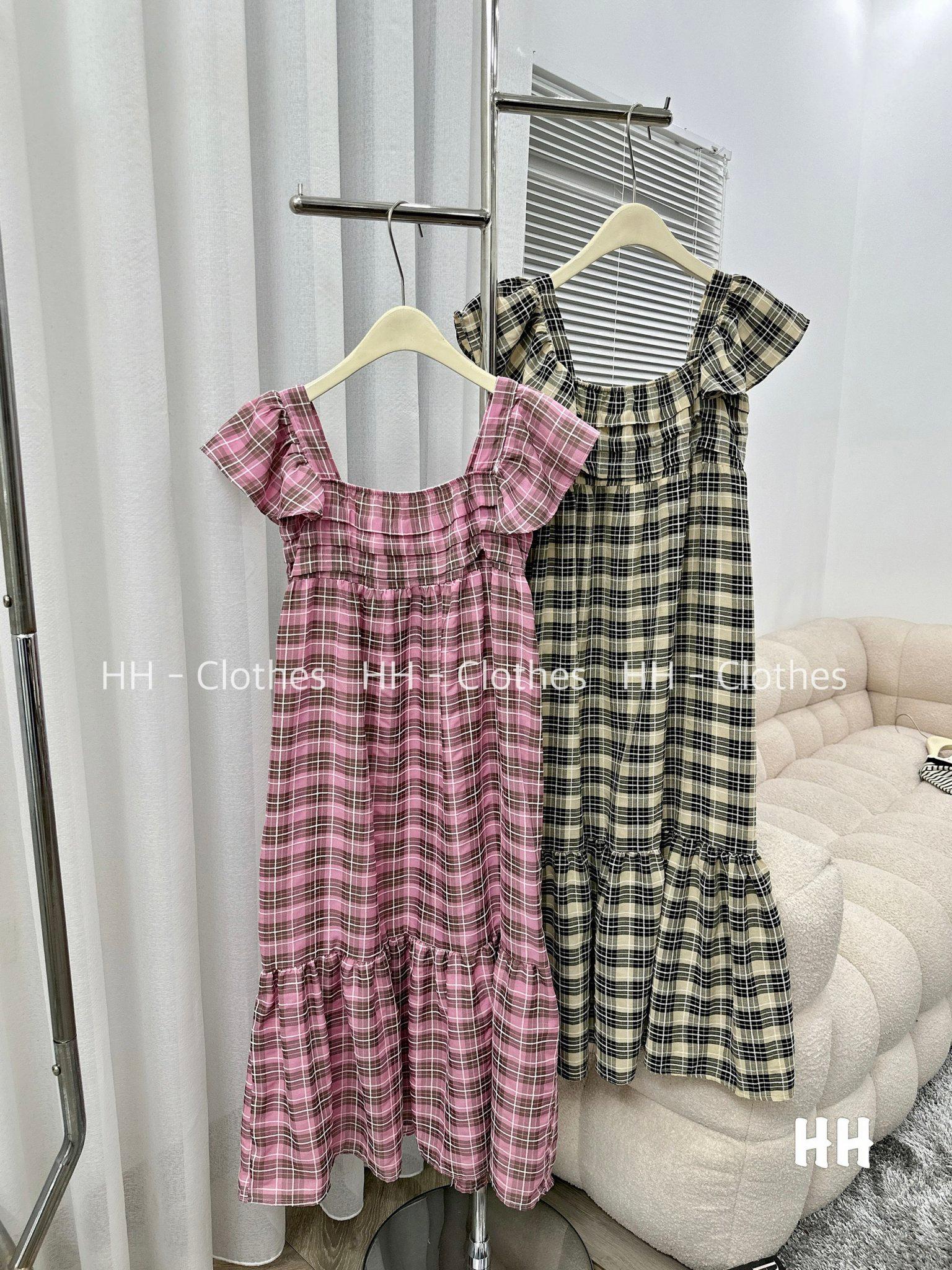 VÁY ĐI CHƠI, VÁY BABYDOLL, VÁY KẺ TAY CÁNH TIÊN CỰC KUTE