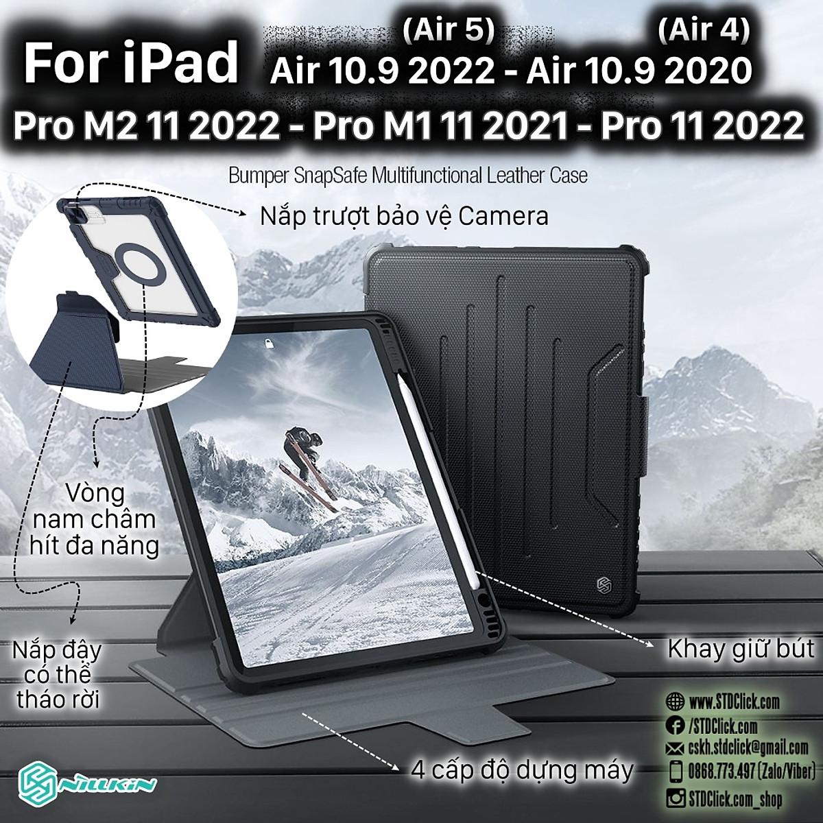 Hình ảnh BAO DA DÀNH CHO IPAD PRO 12.9 2020/2022 NILLKIN BUMPER SNAPSAFE - Hàng chính hãng