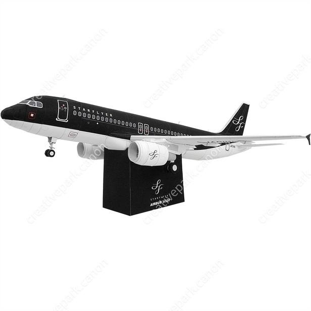 Mô hình giấy thủ công máy bay A320