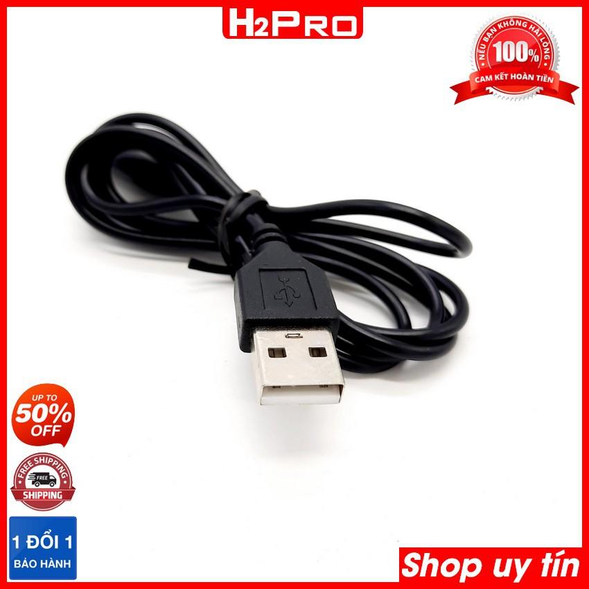 Dây sạc đèn pin 2 chấu, jack nguồn USB, dây sạc đèn pin giá rẻ dài 1m