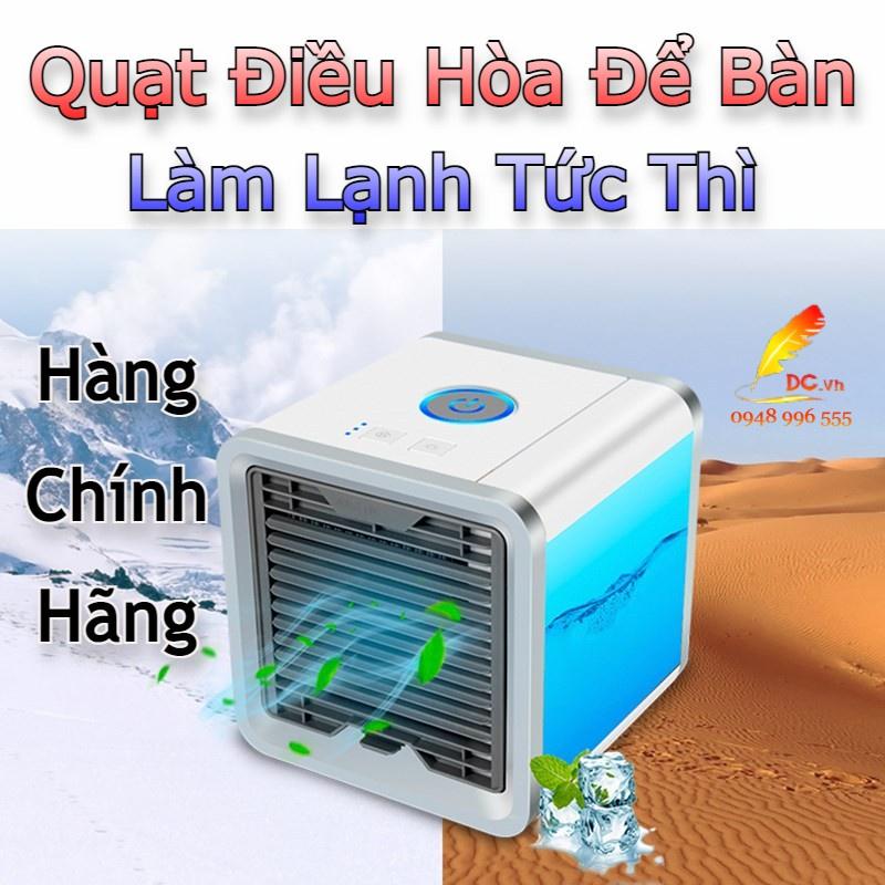 Điều Hòa Mini Kiêm Đèn Ngủ 7 Màu Công Nghệ Hàn Quốc - Quạt Điều Hòa Để Bàn Hơi Nước Siêu Mát