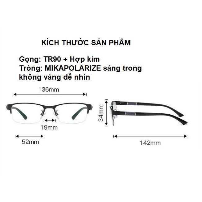 ( SALE SỐC) Kính lão thị viễn thị nam nữ thể thao thời trang KVN677UNIQUI Nhật bản