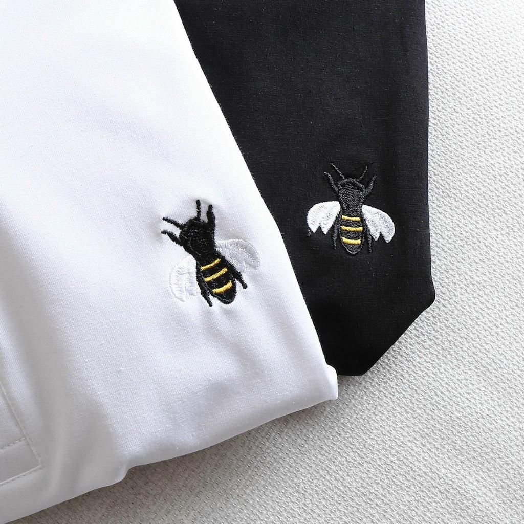 ÁO THUN TAY NGẮN / ÁO THUN NAM CỔ TRỤ THÊU ONG THỜI TRANG MỚI NHẤT HIỆN NAY