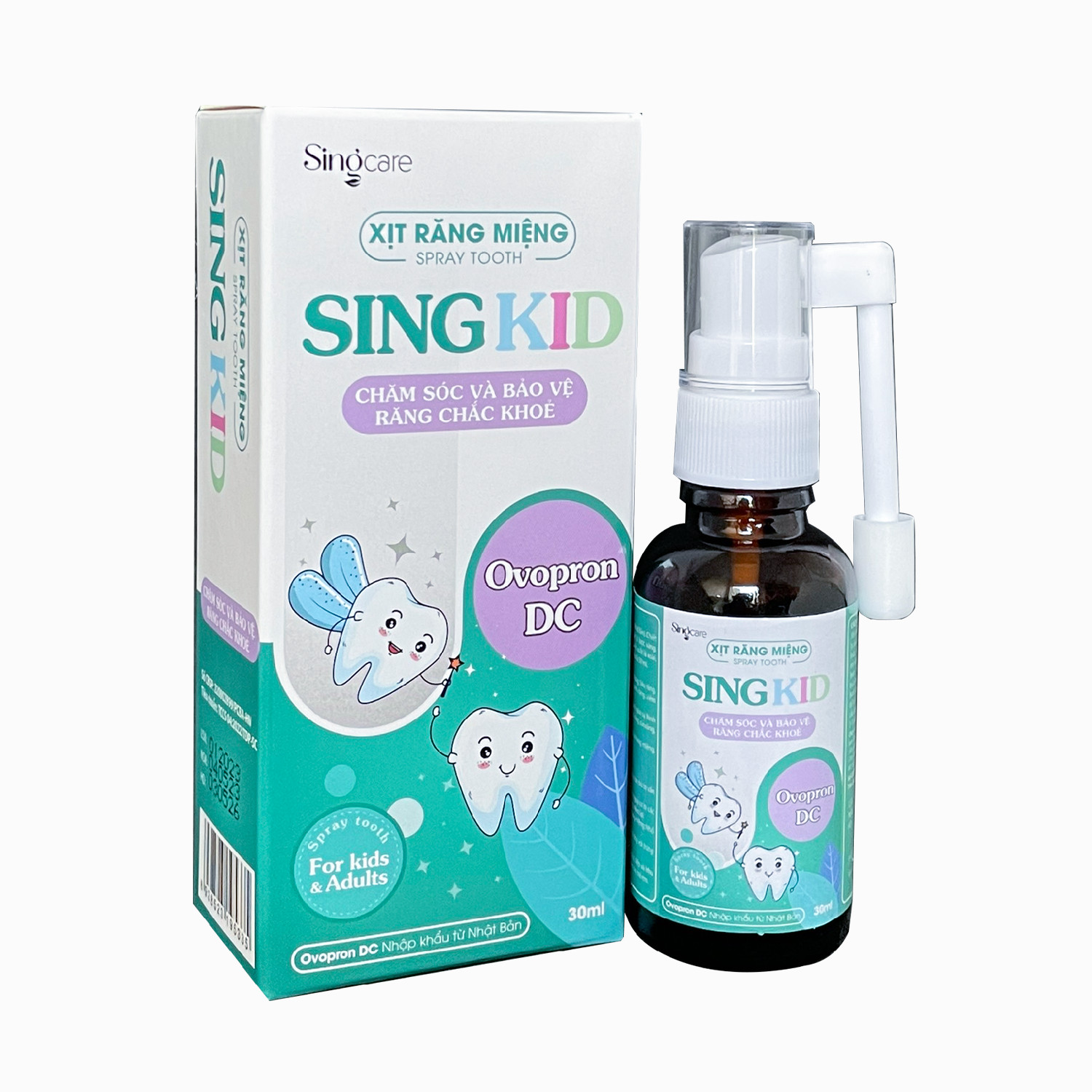 XỊT RĂNG MIỆNG SINGKIDS - chăm sóc và bảo vệ răng chắc khỏe (lọ 30ml)