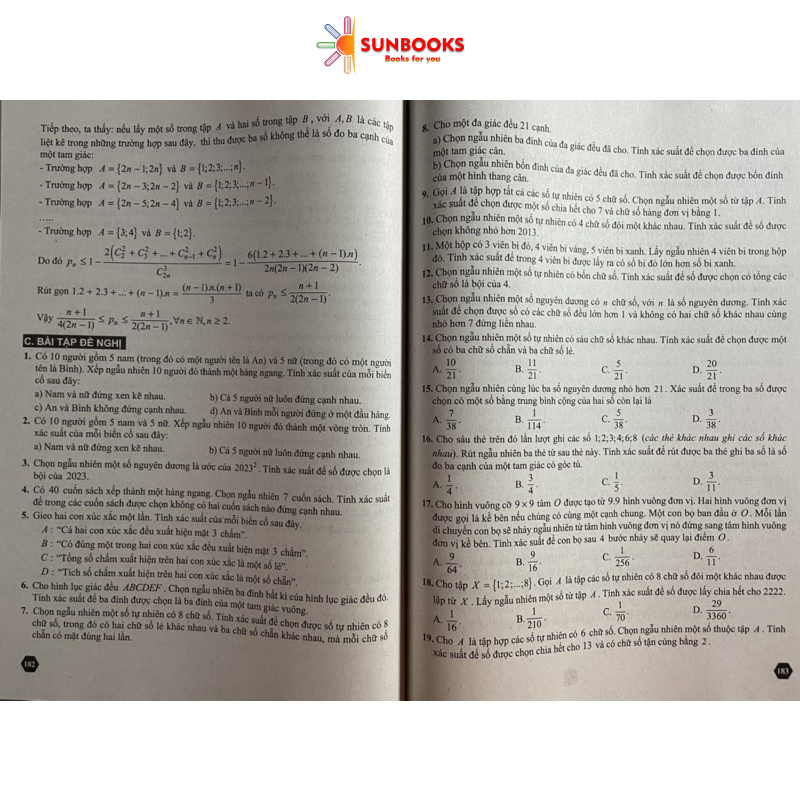 Sách - Combo Bài tập nâng cao và một số chuyên đề Toán 10 (Đại số - thống kê xác suất + hình học)