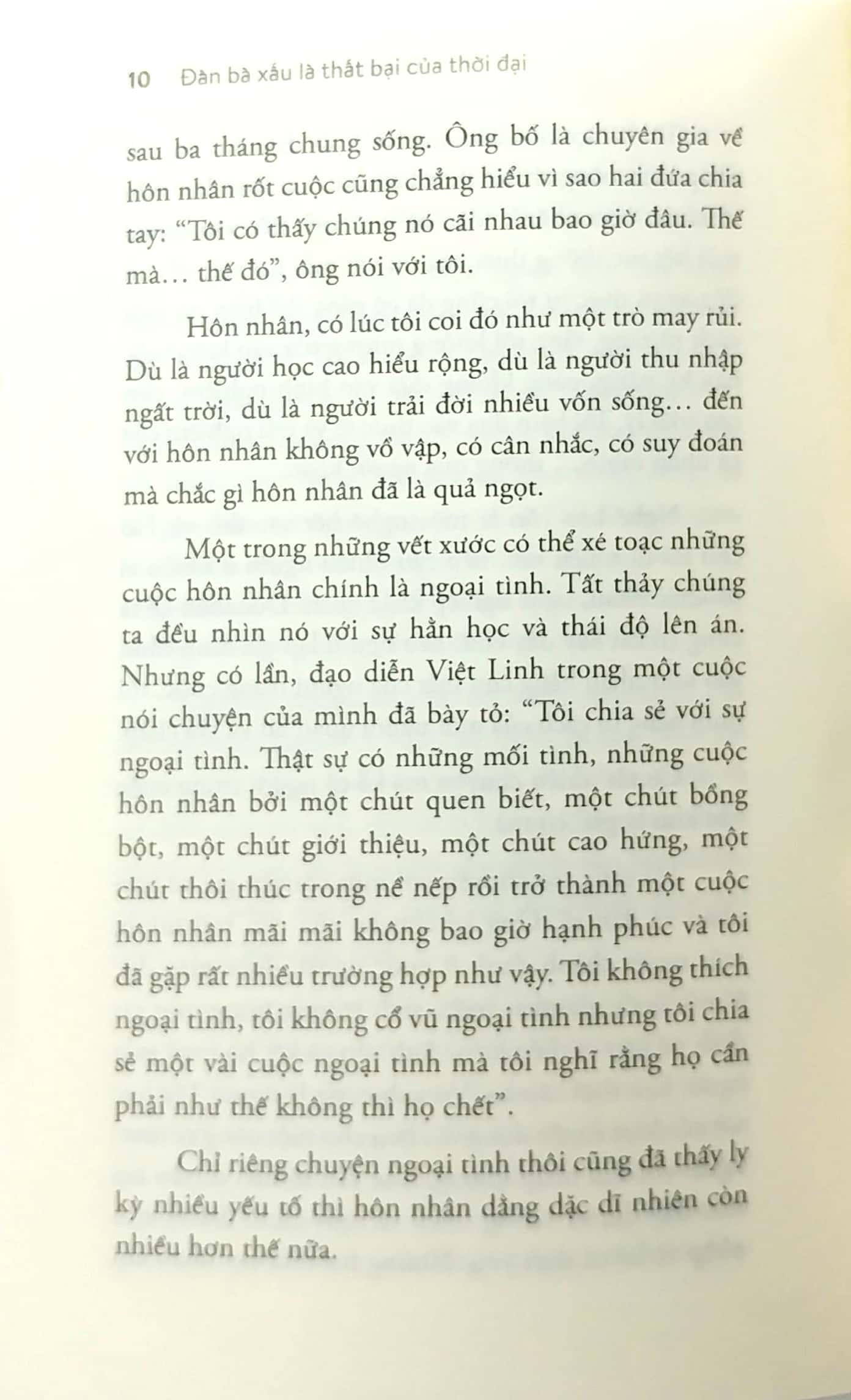 Đàn Bà Xấu Là Thất Bại Của Thời Đại