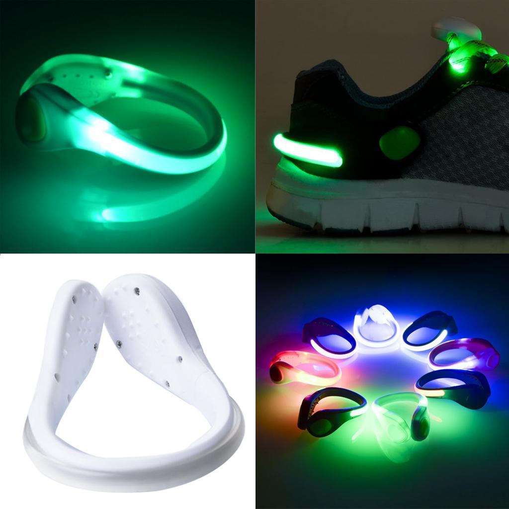 Waterproof Night Running Reflective Gear Flashing LED Shoes Clip Lights for Cycling Jogging Running Camping Outdoor Sports