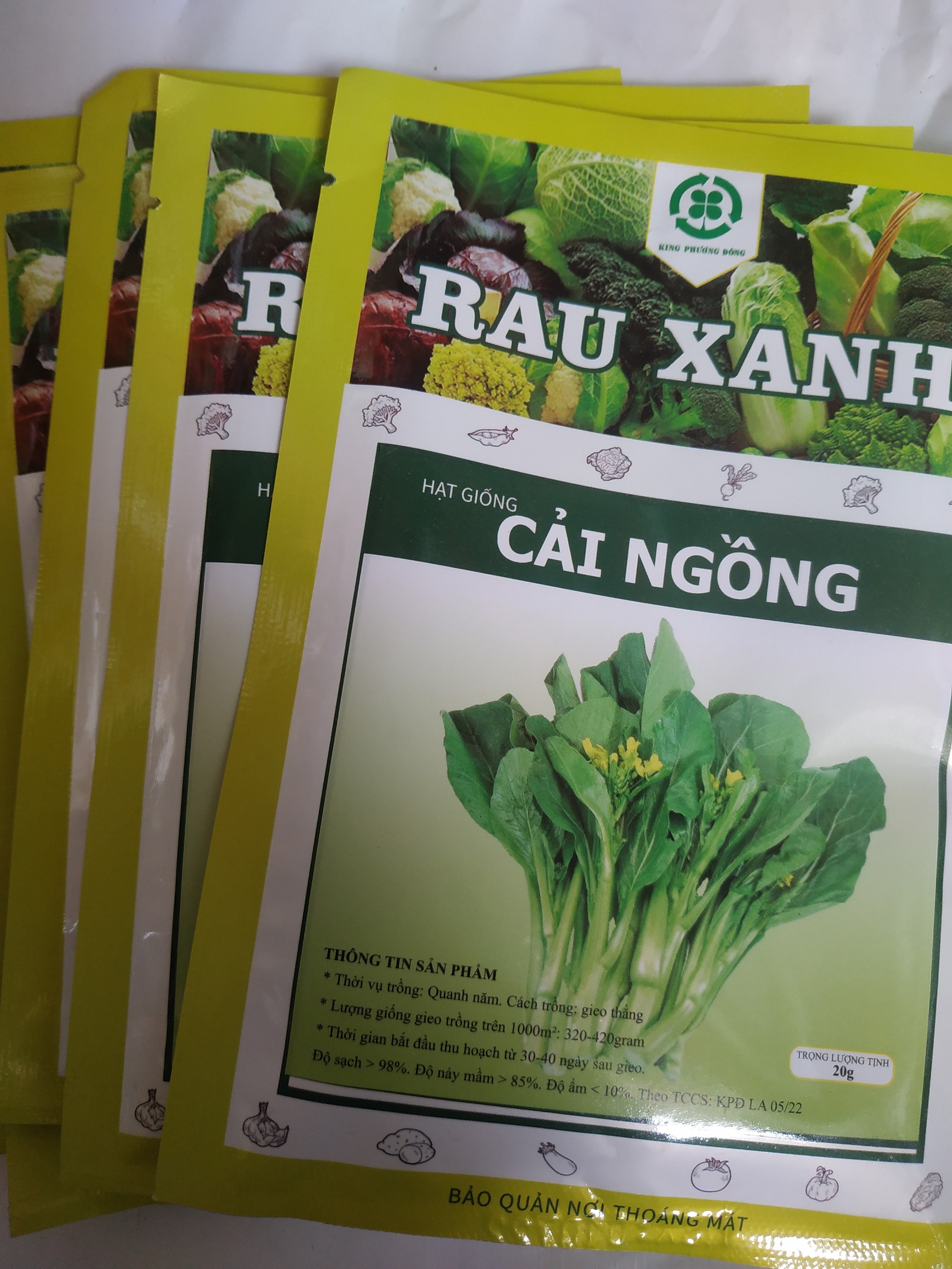 Hạt giống CẢI NGỒNG - gói 20 gram