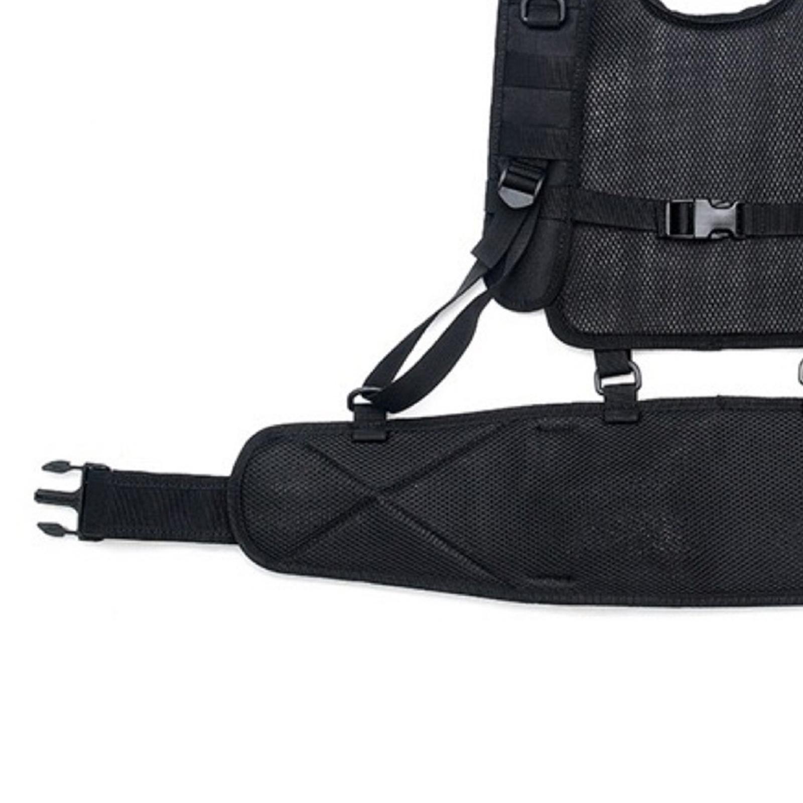 600D Breathable Tactical Vest Combat Modular Game Chest Rig Clothing Khaki