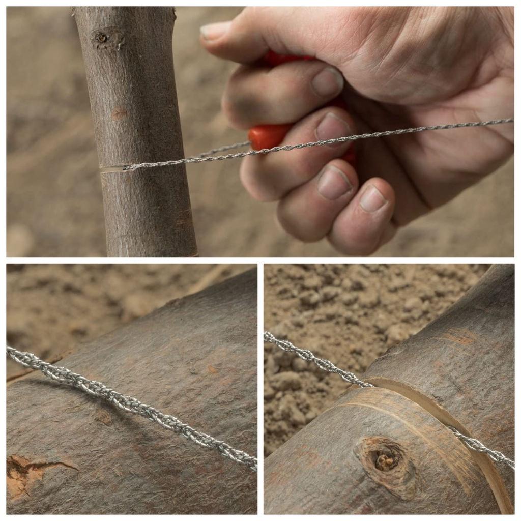 Field Survival Manual Wire Rope Chain Saw Practical Portable Emergency Equipment Survival Wire Saw Outdoor Camping Hiking