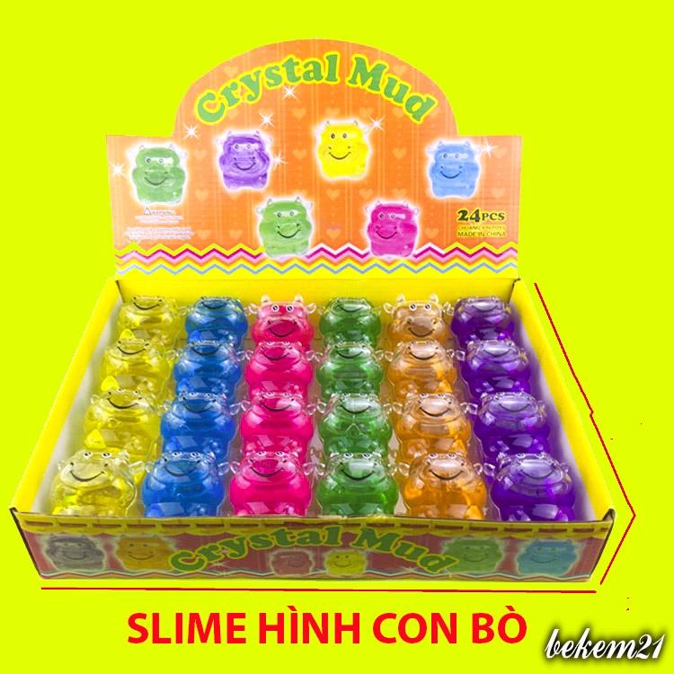 (6 MÀU) Slime hình CHÚ BÒ SỮA nhiều màu cực đẹp thiết kế độc đáo ấn tượng Đồ chơi Slam Gudetama