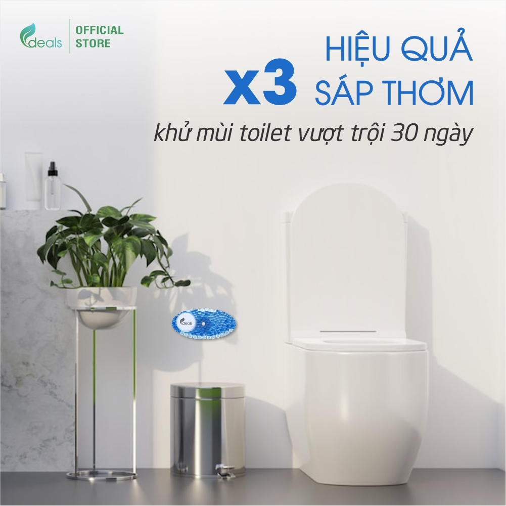 Combo 3 Sáp Thơm Khử Mùi Đa Năng ECODEALS Curve Fresher - Thơm vượt trội 30 ngày, an toàn sức khỏe - Mùi ngẫu nhiên