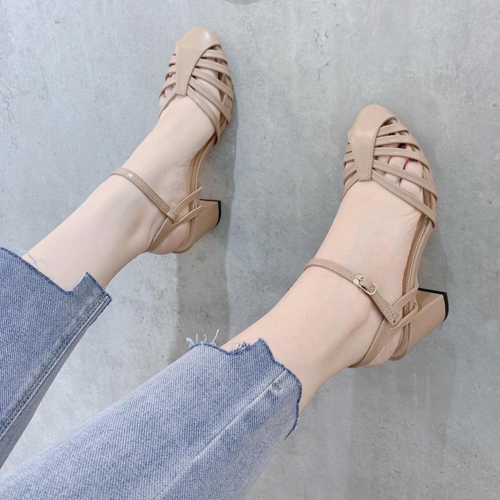 Sandal Dây Mũi tròn nhẹ nhàng, thanh lịch