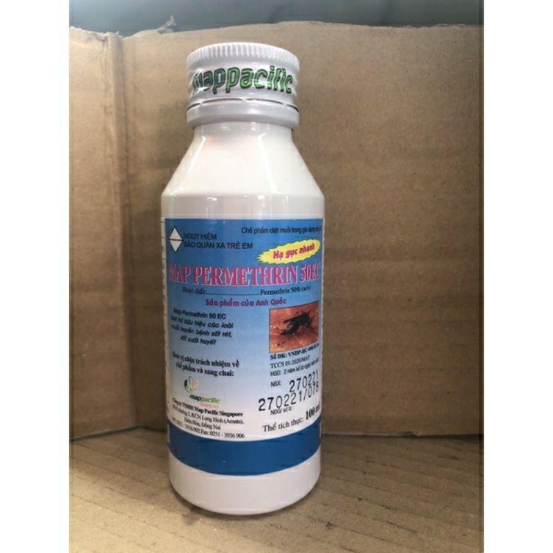 Combo 1 chai thuốc diệt muỗi PERMETHRIN 50EC + 2 gói FENDONA