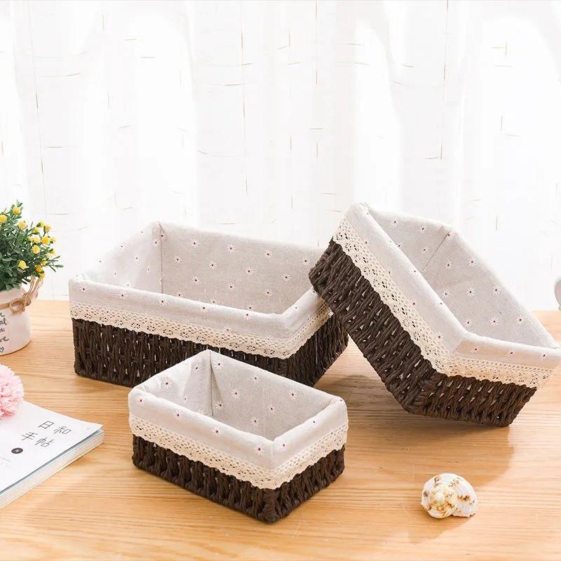 Giỏ Mây Đựng Đồ Để Bàn Đa Năng Tiện Dụng