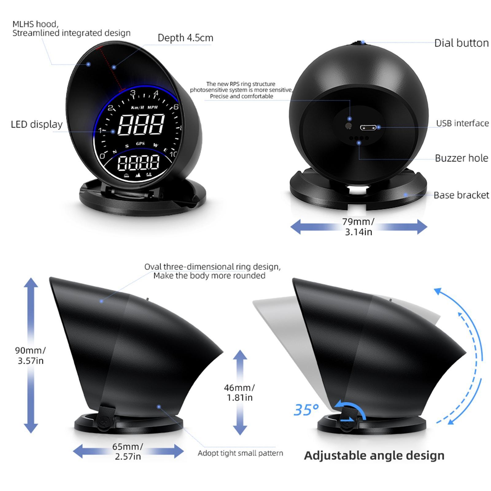 Car HUD Display Display Quality Material Durable