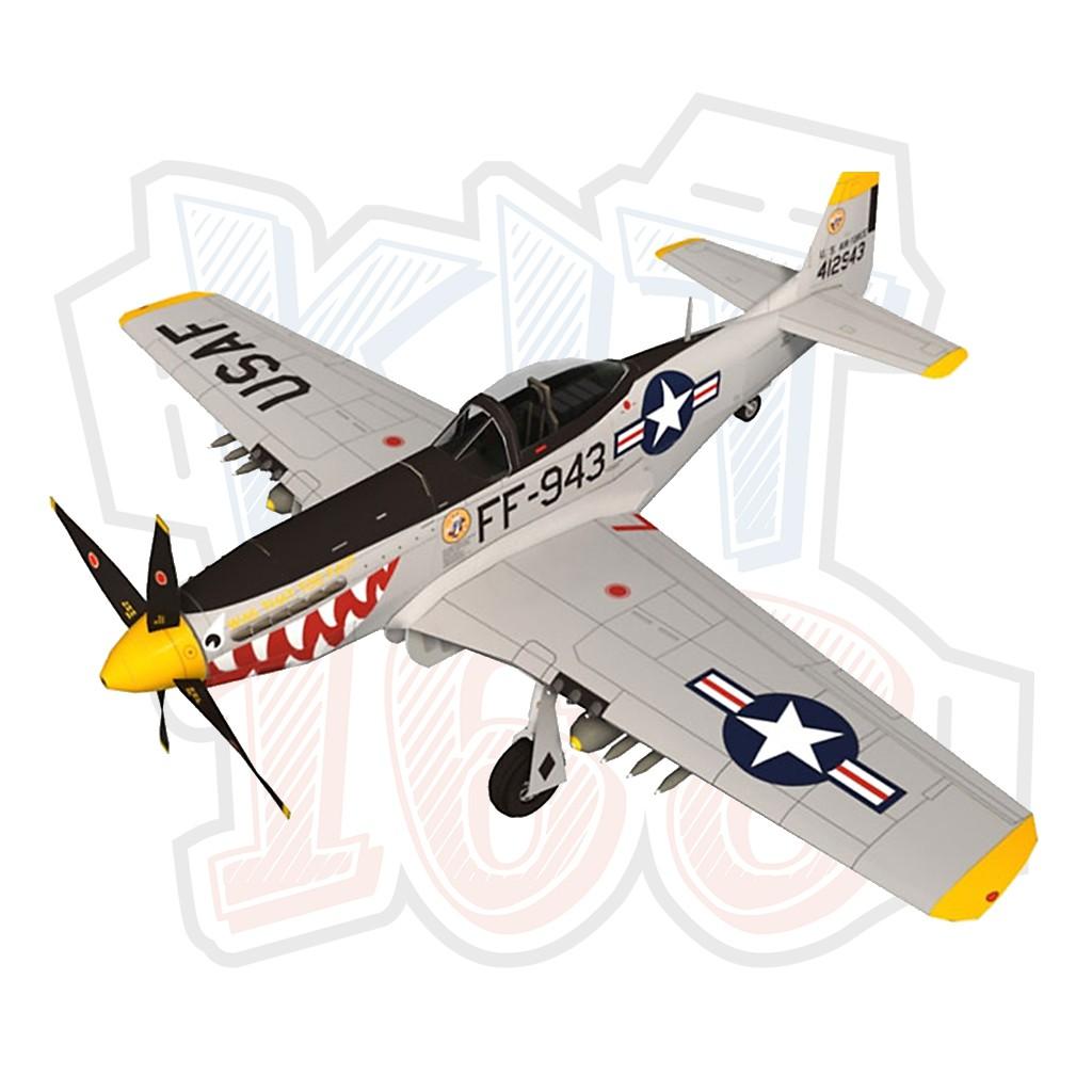 Mô hình giấy máy bay quân sự P-51D Mustang