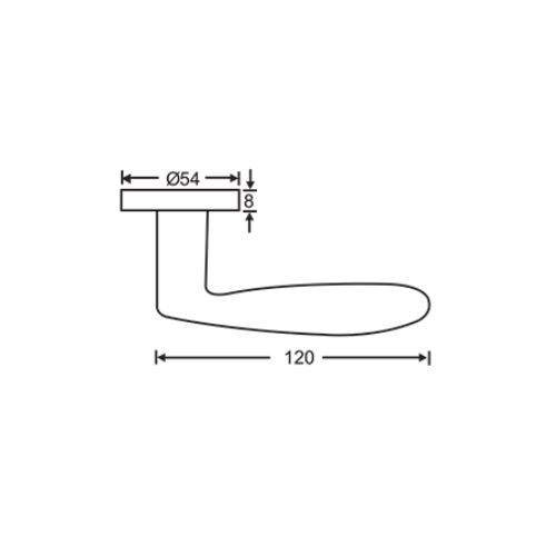 Tay nắm gạt Yale YSL-030 US32D cao cấp, inox đặc