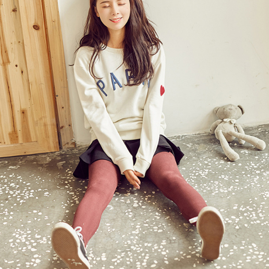 Quần Legging Trơn Nữ Co Dãn