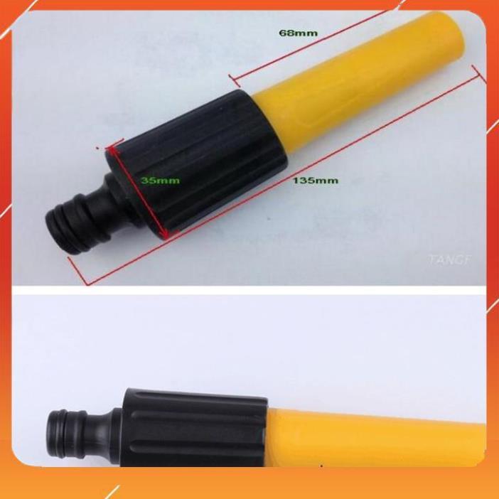 Bộ dây vòi xịt nước rửa xe,tưới cây ,tăng áp 3 lần,loại 3m,5m 206622-5 cút sập,nối nhựa đen+ móc khoá