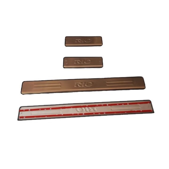 BỘ NẸP BƯỚC CHÂN NGOÀI INOX DÀNH CHO XE KIA RIO 2019