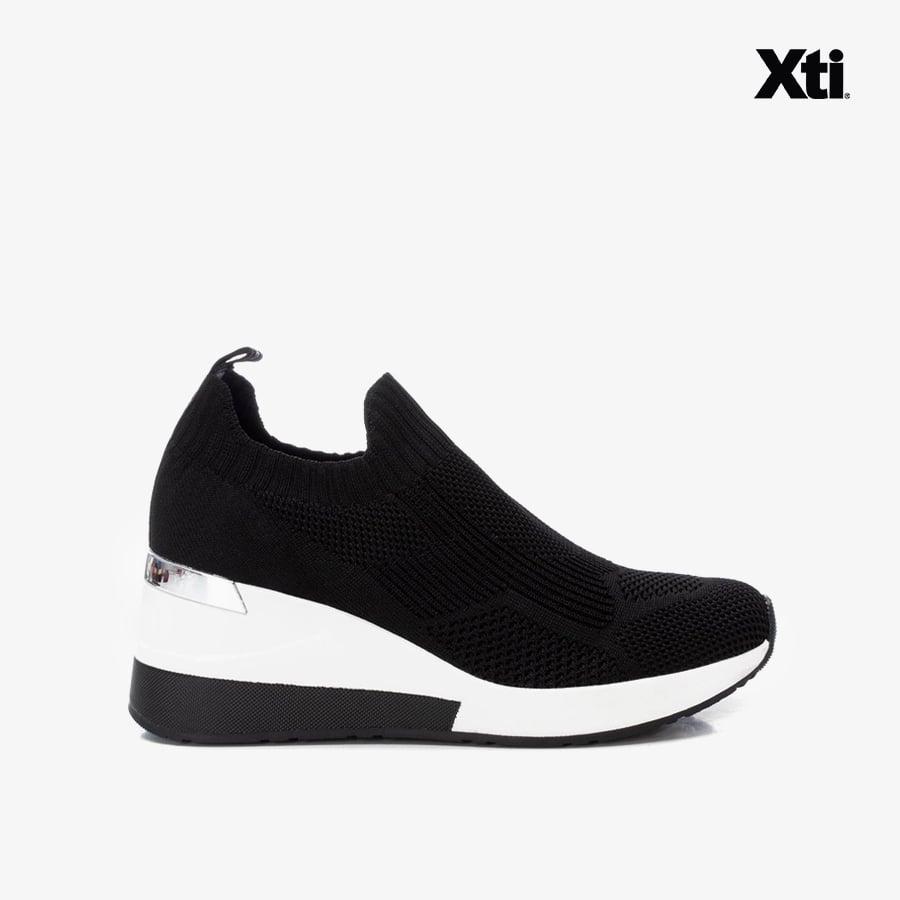 Giày Sneakers Nữ XTI Black Textile Ladies Shoes