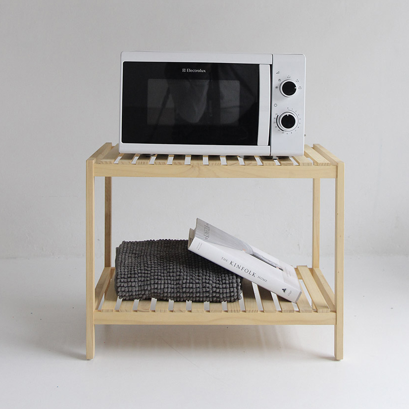 KỆ ĐỂ LÒ VI SÓNG 2 TẦNG MÀU TỰ NHIÊN - OVER RACK 2F NATURAL