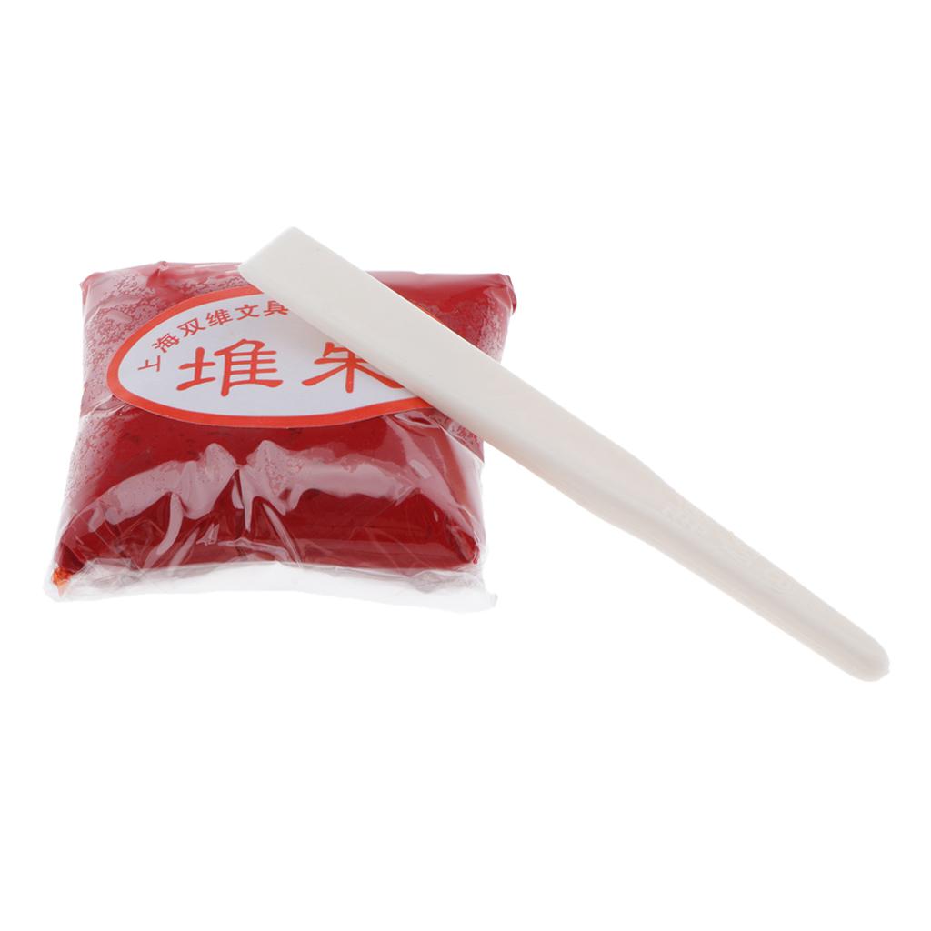 30G Màu Đỏ Dán Cho Dấu Mực Miếng Lót Tranh Thư Pháp Dụng Cụ