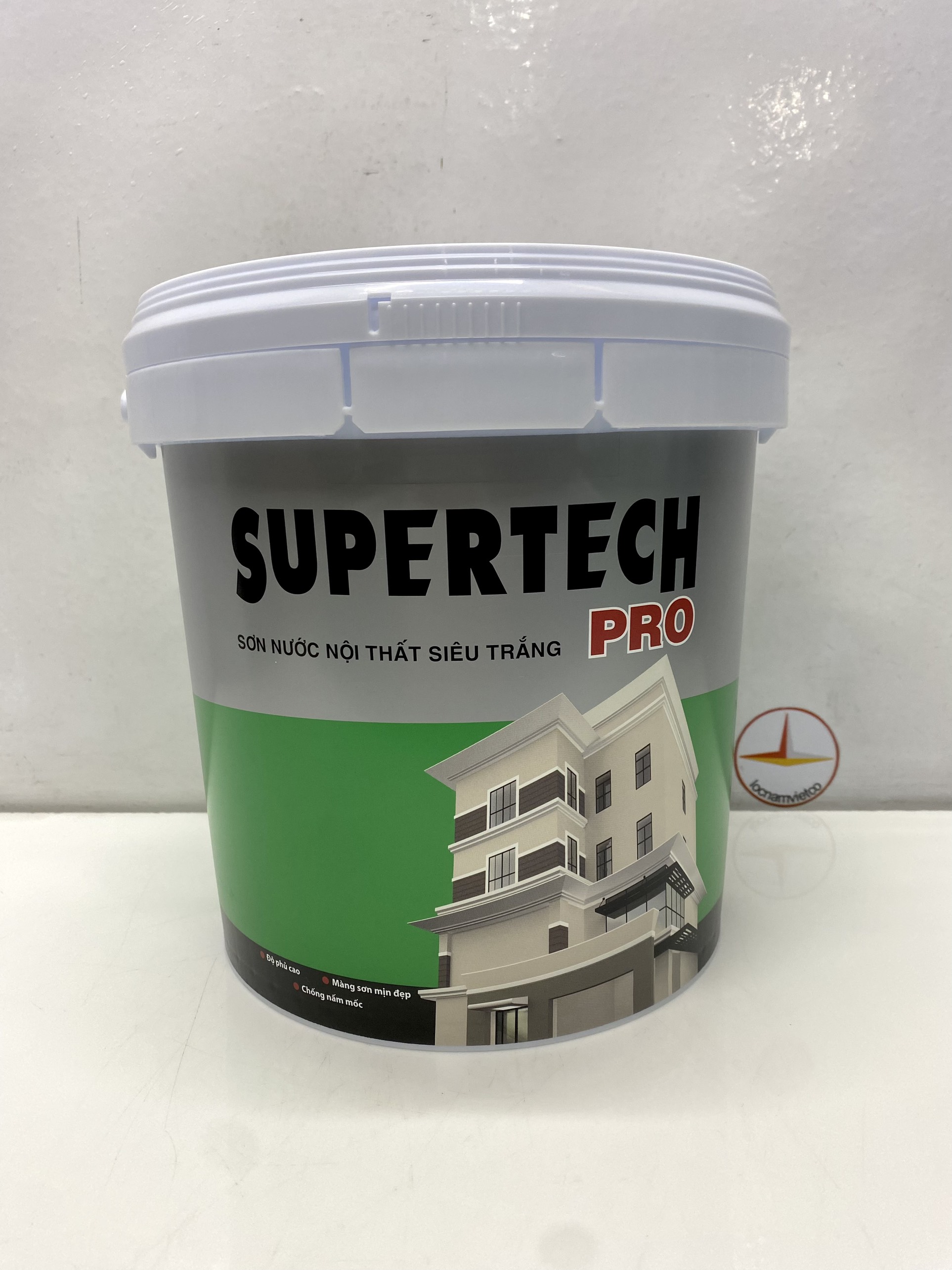 Sơn Nước Toa Supertech nội thất siêu trắng _5L