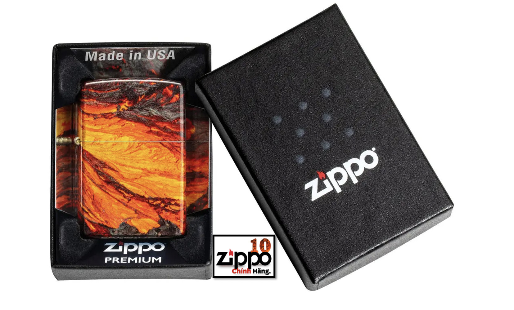 Bật lửa ZIPPO 48622 Lava Flow Design - Chính hãng 100%