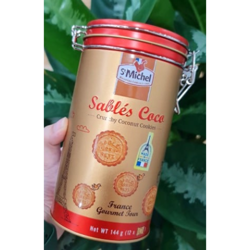 BÁNH QUY ST MICHEL SABLÉS COCO 144GR - HỘP THIẾC