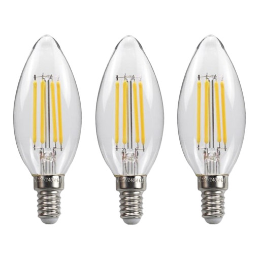 Bộ 3 bóng đèn Led Edison C35 4W hình quả nhót đui E14